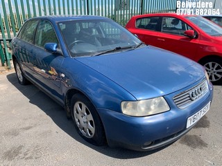 Location: Belvedere - 2001 AUDI A3 1.6 5 Door Hatchback REG: Y607SEH, Keys: No, MOT Expiry date: 31/03/2019, 1595 Petrol, 5 Speed Manual Petrol, Former Keepers: 6