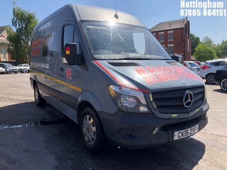 Location: Nottingham - 2015  MERCEDES-BENZ  SPRINTER 316 CDI  Panel Van  REG: CK15ZYF, 2143cc Diesel , 6 Speed Manual Diesel , Former Keepers: 2, Keys: Yes, MOT Expiry date: 10/02/2026
