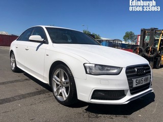 Location: Edinburgh - 2015 AUDI A4 S LINE TFSI 4 Door Saloon REG: SA15HWN, Keys: Yes, MOT Expiry date: 25/10/2024, 1798 Petrol, 6 Speed Manual Petrol, Former Keepers: 3