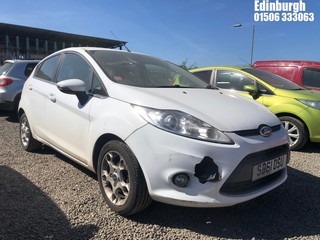 Location: Edinburgh - 2011 FORD FIESTA ZETEC 5 Door Hatchback REG: SB61DSU, Keys: No, MOT Expiry date: 24/01/2025, 1242 Petrol, 5 Speed Manual Petrol, Former Keepers: 5