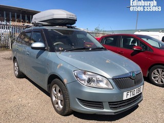 Location: Edinburgh - 2010 SKODA FABIA SE TDI CR 105 Estate REG: FT10XBO, Keys: No, MOT Expiry date: 19/09/2024, 1598 Diesel, 5 Speed Manual Diesel, Former Keepers: 5