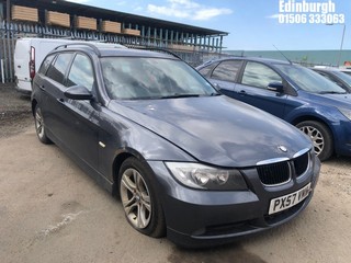 Location: Edinburgh - 2007 BMW 320D SE TOURING Estate REG: PX57VMA, Keys: No, MOT Expiry date: 28/04/2025, 1995 Diesel, 6 Speed Manual Diesel, Former Keepers: 7