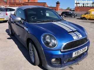 Location: Nottingham - 2012 MINI COOPER S AUTO Coupe REG: YB12OAM, Keys: No, MOT Expiry date: 19/05/2025, 1598 Petrol, 6 Speed Auto Petrol, Former Keepers: 5