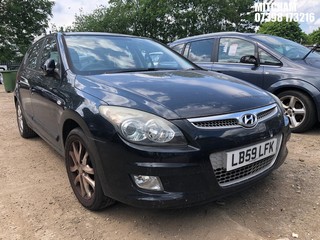 Location: Mitcham - 2009 HYUNDAI I30 ES 5 Door Hatchback REG: LB59LFK, Keys: No, MOT Expiry date: 23/03/2025, 1396 Petrol, 5 Speed Manual Petrol, Former Keepers: 2