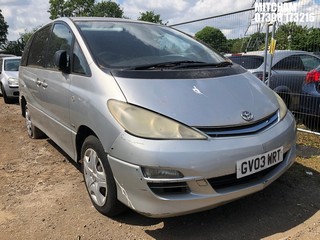Location: Mitcham - 2003 TOYOTA PREVIA GS VVT-I AUTO MPV REG: GV03WRT, Keys: No, MOT Expiry date: 12/05/2024, 2362 Petrol, 4 Speed Auto Petrol, Former Keepers: 7