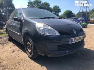 Location: Mitcham - 2006 RENAULT CLIO EXTREME 3 Door Hatchback REG: NJ56WML, Keys: No, MOT Expiry date: 27/08/2025, 1149 Petrol, 5 Speed Manual Petrol, Former Keepers: 8