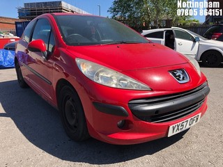 Location: Nottingham - 2007 PEUGEOT 207 S HDI 90 3 Door Hatchback REG: YX57OFB, Keys: No, MOT Expiry date: 04/12/2024, 1560 Diesel, 5 Speed Manual Diesel, Former Keepers: 4
