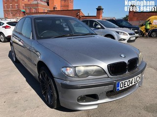 Location: Nottingham - 2004 BMW 320D SPORT 4 Door Saloon REG: OE04UCH, Keys: No, MOT Expiry date: 08/01/2025, 1995 Diesel, 6 Speed Manual Diesel, Former Keepers: 5