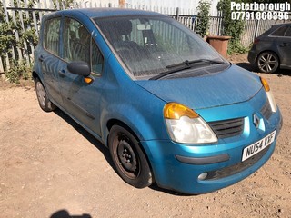 Location: Peterborough - 2004 RENAULT MODUS EXPRESSION DCI 80 5 Door Hatchback REG: NU54VXF, Keys: No, MOT Expiry date: 28/09/2024, 1461 Diesel, 5 Speed Manual Diesel, Former Keepers: 8