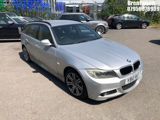 Location: BRENTWOOD - 2010 BMW 320D M SPORT AUTO 181 	 ESTATE REG: YB10NKT, 1995cc DIESEL, 6 SPEED AUTO DIESEL, Former Keepers: 6, Keys: No, MOT: Expiry date08/07/2025