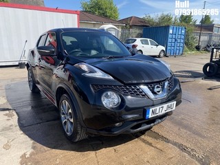 Location: Hull - 2017 NISSAN  JUKE TEKNA DIG-T  5 DOOR HATCHBACK REG: NL17JHU, 1197cc PETROL, 6 SPEED MANUAL PETROL, Former Keepers: 2, Keys: Yes, MOT Expiry date: 24/03/2026