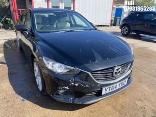 Location: Hull - 2014 MAZDA 6 SPORT NAV D 4 DOOR SALOON REG: YT64YDO, 2184cc DIESEL, 6 SPEED MANUAL DIESEL, Former Keepers: 2, Keys: Yes, MOT Expiry date: 14/06/2025