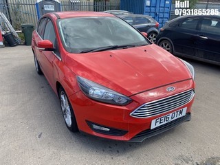 Location: Hull - 2016 FORD FOCUS ZETEC AUTO 5 Door Hatchback REG: FE16OTM, Keys: No, MOT Expiry date: 17/08/2025, 999 Petrol, 6 Speed Auto Petrol, Former Keepers: 5