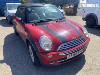 Location: Hull - 2004 MINI MINI COOPER Convertible REG: AF54NVB, Keys: No, MOT Expiry date: 29/11/2024, 1598 Petrol, 5 Speed Manual Petrol, Former Keepers: 5