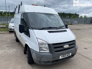 Location: Hull - 2010 FORD TRANSIT 85 T260S FWD Panel Van REG: YR10NZC, Keys: No, MOT Expiry date: 12/12/2024, 2198 Diesel, 5 Speed Manual Diesel, Former Keepers: 6