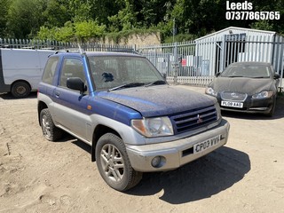 Location: Leeds - 2003 MITSUBISHI SHOGUN PININ VIVO II Estate REG: CP03VVN, Keys: No, MOT Expiry date: 10-12-2025, 1834 Petrol, 5 Speed Manual Petrol, Former Keepers: 5