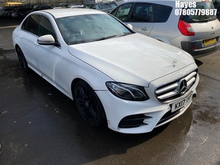 Location:  Hayes - 2017 MERCEDES-BENZ  E 220 D AMG LINE AUTO 4 Door Saloon REG: KX17XNP, Keys: No, MOT Expiry date: 24/11/2025, 1950 Diesel, 9 Speed Auto Diesel, Former Keepers: 5
