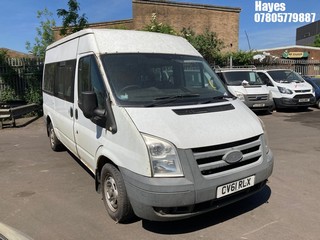 Location:  Hayes - 2011 FORD TRANSIT 115 T300M FWD Minibus REG: CV61RLX, Keys: No, MOT Expiry date: 31/01/2022, 2198 Diesel, 6 Speed Manual Diesel, Former Keepers: 4