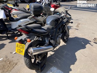 Location:  Hayes - 2008 SUZUKI SV 650 SK7 Motorcycle REG: AV08XBH, Keys: No, MOT Expiry date: 22/09/2023, 645 Petrol, , Former Keepers: 2