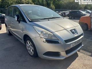 Location: North Woolwich - 2011 PEUGEOT 5008 ACTIVE E-HDI S-A MPV REG: LT11AOS, Keys: No, MOT Expiry date: 05/05/2025, 1560 Diesel, 6 Speed Semi Auto Diesel, Former Keepers: 3