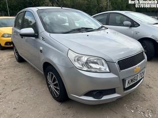Location: North Woolwich - 2010 CHEVROLET AVEO LS 5 Door Hatchback REG: KM60TOV, Keys: No, MOT Expiry date: 23/01/2026, 1206 Petrol, 5 Speed Manual Petrol, Former Keepers: 4