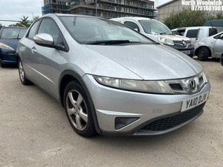 Location: North Woolwich - 2010 HONDA CIVIC SE I-VTEC S-A 5 Door Hatchback REG: YA10DJV, Keys: No, MOT Expiry date: 28/09/2024, 1339 Petrol, 6 Speed Semi Auto Petrol, Former Keepers: 3