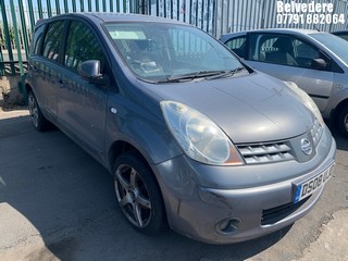 Location: Belvedere - 2008 NISSAN NOTE TEKNA AUTO MPV REG: DS08UJO, Keys: No, MOT Expiry date: 31/07/2025, 1598 Petrol, 4 Speed Auto Petrol, Former Keepers: 6