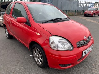 Location: Belvedere - 2003 TOYOTA YARIS T SPIRIT AUTO 3 Door Hatchback REG: YL03LVB, Keys: No, MOT Expiry date: 21/02/2026, 1299 Petrol, 4 Speed Auto Petrol, Former Keepers: 4