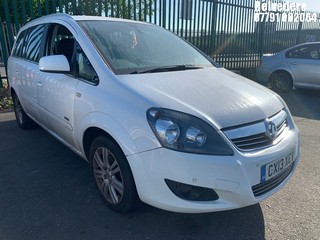 Location: Belvedere - 2013 VAUXHALL ZAFIRA DESIGN NAV MPV REG: CX13XCV, Keys: No, MOT Expiry date: 02/10/2025, 1598 Petrol, 5 Speed Manual Petrol, Former Keepers: 5