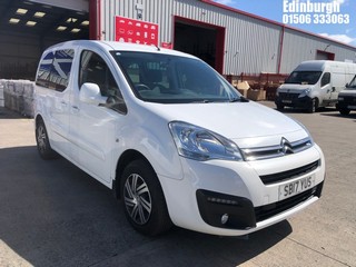 Location: Edinburgh - 2017 CITROEN BERLINGO M-SPACE FEEL B-H MPV REG: SB17YUS, 1560cc DIESEL, 6 SPEED SEMI AUTO DIESEL, Former Keepers: 0, Keys: Yes, MOT Expiry date: 20/07/2025