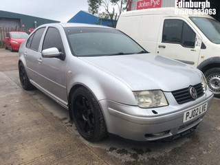 Location: Edinburgh - 2002 VOLKSWAGEN BORA TDI SPORT 4 Door Saloon REG: PJ02LVE, Keys: No, MOT Expiry date: 03/04/2025, 1896 Diesel, 6 Speed Manual Diesel, Former Keepers: 9