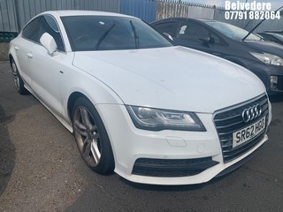 NOTE: ATF Registered Buyers ONLY - Location: BELVEDERE - 2013 AUDI A7 S LINE TDI AUTO 5 DOOR HATCHBACK REG: SR62HGO, 2967cc DIESEL, 8 SPEED AUTO DIESEL, Former Keepers: 7, Keys: No