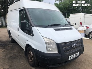 Location: Mitcham - 2012 FORD TRANSIT 100 T280 FWD Panel Van REG: YS12EWJ, Keys: No, MOT Expiry date: 09/09/2025, 2198 Diesel, 6 Speed Manual Diesel, Former Keepers: 6