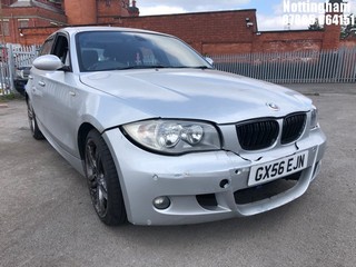 Location: Nottingham - 2007 BMW 120D M SPORT AUTO 5 Door Hatchback REG: GX56EJN, Keys: No, MOT Expiry date: 28/01/2026, 1995 Diesel, 6 Speed Auto Diesel, Former Keepers: 6