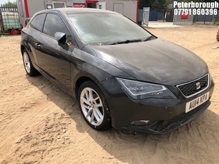 Location: Peterborough - 2014 SEAT LEON SE TECHNOLOGY TSI S- 3 Door Hatchback REG: AU14KPA, Keys: No, MOT Expiry date: 31/10/2024, 1197 Petrol, 7 Speed S-Auto Petrol, Former Keepers: 4
