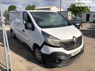 Location: Brentwood - 2015 RENAULT TRAFIC LL29 BUSINESS DCI Panel Van REG: HV15PXJ, Keys: No, MOT Expiry date: 05/05/2023, 1598 Diesel, 6 Speed Manual Diesel, Former Keepers: 2