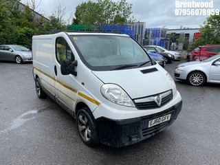 Location: Brentwood - 2011 VAUXHALL VIVARO 2700 CDTI SWB Panel Van REG: EJ60GFV, Keys: No, MOT Expiry date: 08/03/2025, 1995 Diesel, 6 Speed Manual Diesel, Former Keepers: 7