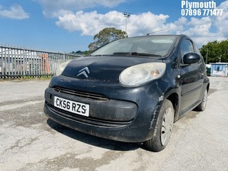 Location: Plymouth - 2006 CITROEN C1 RHYTHM 3 Door Hatchback REG: CK56RZS, Keys: No, MOT Expiry date: 16/11/2024, 998 Petrol, 5 Speed Manual Petrol, Former Keepers: 3