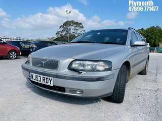 Location: Plymouth - 2003 VOLVO V70 D5 SE AUTO Estate REG: WJ53RDY, Keys: No, MOT Expiry date: 21/12/2024, 2401 Diesel, 5 Speed Auto Diesel, Former Keepers: 3