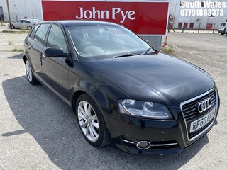 Location: South Wales - 2011 AUDI A3 SPORT 138 TDI 5 DOOR HATCHBACK REG: RF60EKH, 1968cc DIESEL, 6 SPEED MANUAL DIESEL, Former Keepers: 2, Keys: Yes, MOT Expiry date: 08/05/2025