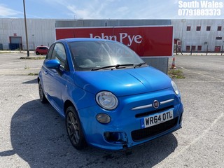 Location: South Wales - 2014 FIAT 500 S 3 Door Hatchback REG: WR64OTL, Keys: No, MOT Expiry date: 08/11/2022, 1242 Petrol, 5 Speed Manual Petrol, Former Keepers: 5