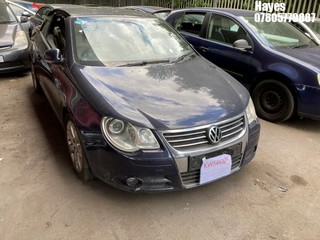 NOTE: ATF Registered Buyers ONLY - Location:  Hayes - 2007 VOLKSWAGEN EOS SPORT T FSI A Convertible REG: KW56DZR, Keys: No, 1984 Petrol, 6 Speed Auto Petrol, Former Keepers: 5