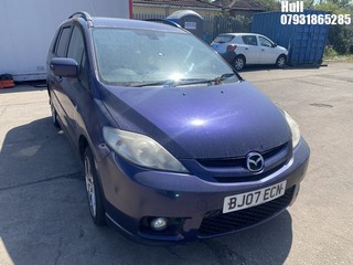 Location: Hull - 2007 MAZDA 5 FURANO MPV REG: BJ07ECN, Keys: No, MOT Expiry date: 31/10/2024, 1999 Petrol, 5 Speed Manual Petrol, Former Keepers: 5