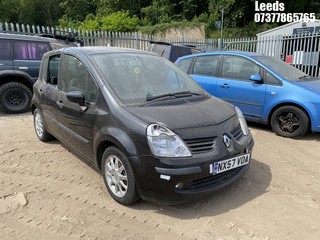 Location: Leeds - 2007 RENAULT MODUS DYNAMIQUE 5 Door Hatchback REG: NX57VOA, Keys: No, MOT Expiry date: 11-12-2025, 1390 Petrol, 5 Speed Manual Petrol, Former Keepers: 10