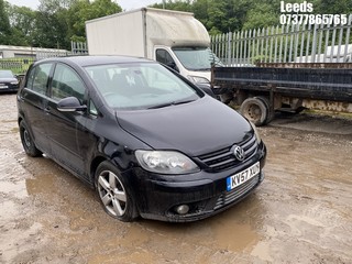 Location: Leeds - 2007 VOLKSWAGEN GOLF PLUS SPORT TDI 5 Door Hatchback REG: KV57XUY, Keys: No, MOT Expiry date: 27-01-2026, 2000 Diesel, 5 Speed Manual Diesel, Former Keepers: 11