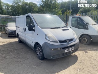 Location: Leeds - 2005 VAUXHALL VIVARO 2900 DI SWB Panel Van REG: FA05NPJ, Keys: No, MOT Expiry date: 20-06-2025, 1870 Diesel, 5 Speed Manual Diesel, Former Keepers: 4