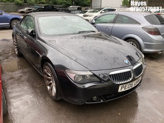 Location: HAYES / HEATHROW - 2006 BMW 630I SPORT AUTO 	 CONVERTIBLE REG: PE06URW, 2996cc PETROL, 6 SPEED AUTO PETROL, Former Keepers: 10, Keys: No, MOT: Expiry date16/12/2025