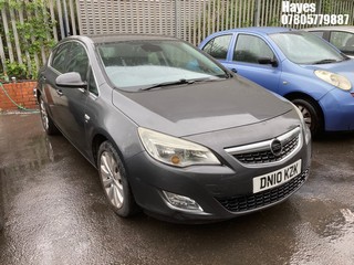 Location:  Hayes - 2010 VAUXHALL ASTRA SE 5 Door Hatchback REG: DN10KZK, Keys: No, MOT Expiry date: 03/02/2025, 1598 Petrol, 5 Speed Manual Petrol, Former Keepers: 3