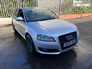 Location:  Hayes - 2009 AUDI A3 SE 158 TFSI S-A 3 Door Hatchback REG: HD09BXU, Keys: No, MOT Expiry date: 24/03/2025, 1798 Petrol, 7 Speed S-Auto Petrol, Former Keepers: 10