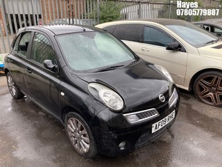 Location:  Hayes - 2009 NISSAN MICRA TEKNA 5 Door Hatchback REG: AF09RHE, Keys: No, MOT Expiry date: 27/02/2025, 1240 Petrol, 5 Speed Manual Petrol, Former Keepers: 8